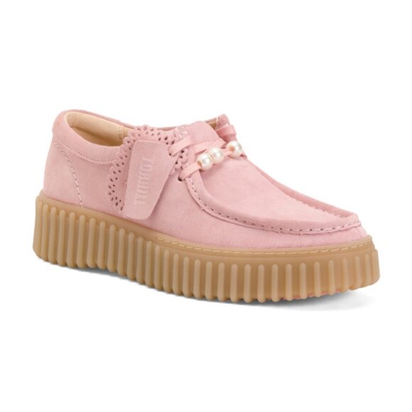 Clarks Shoes - CLARKS Suede Torhill Bee Platform Comfort Shoes